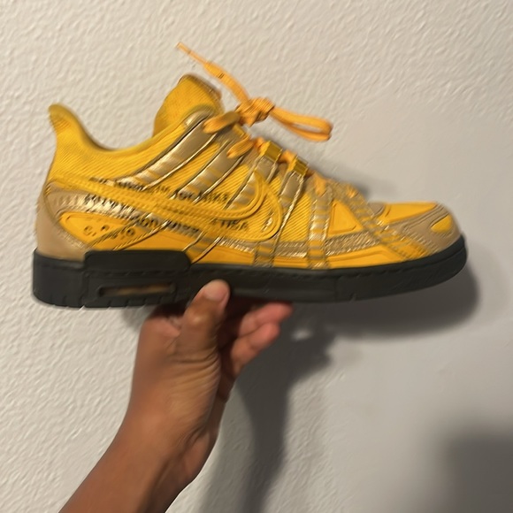 Nike Air Rubber Dunk Off-White University Gold - Picture 3 of 5